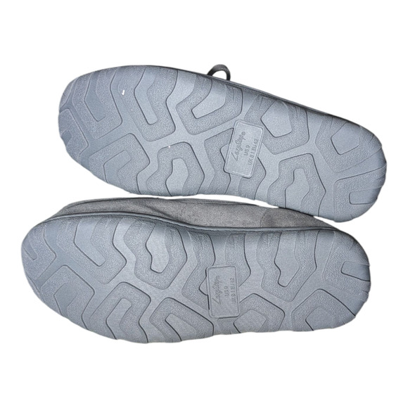 Lazy Steps Men's Moccasin Slippers - Size 9 - Gray - New - Indoor/Outdoor - Picture 5 of 7